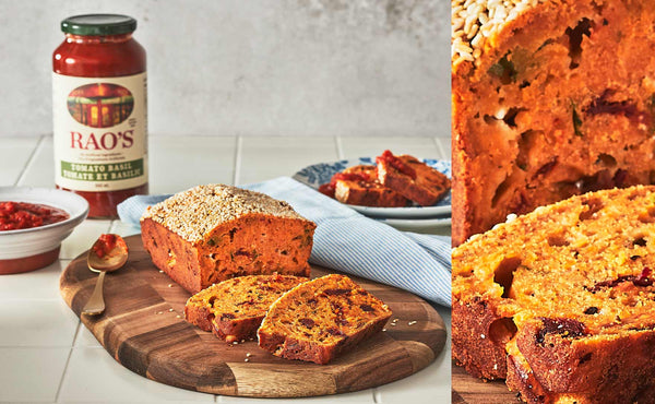 Savory cake with dried tomatoes
