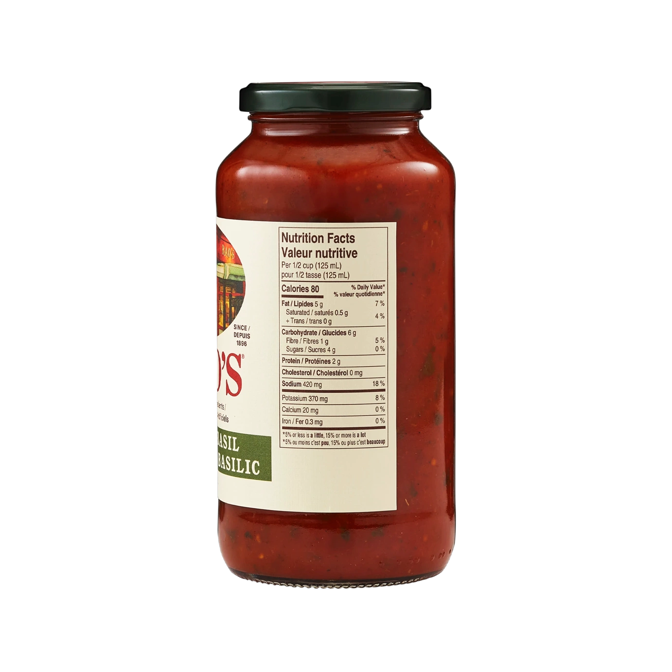 Sauce tomate et basilic