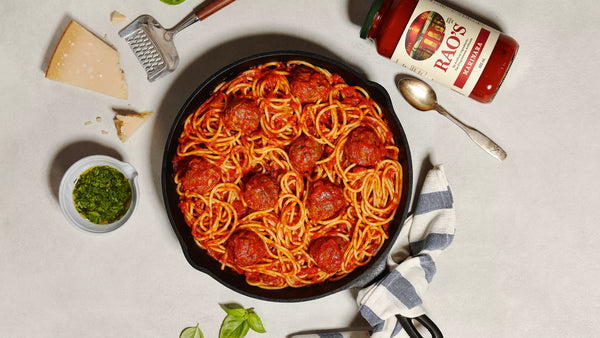 Les spaghettis et boulettes de viande express de Serena Wolf