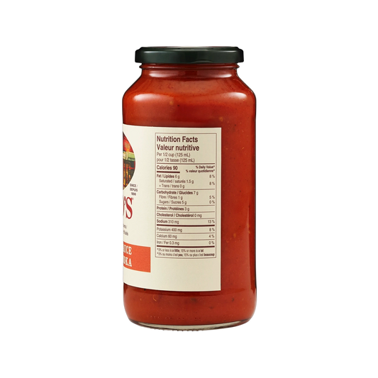 Sauce tomate et vodka