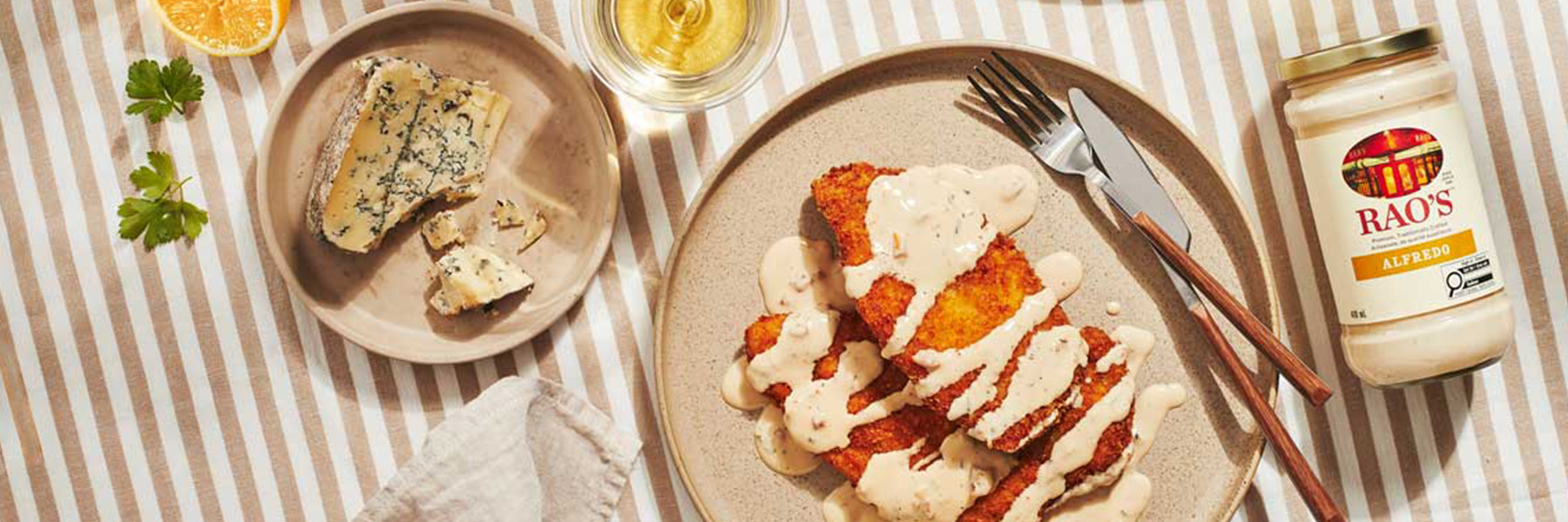 Italian-inspired meal featuring Rao's premium sauce