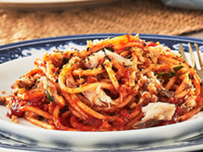 Pasta dish prepared with Rao's Italian pasta sauce