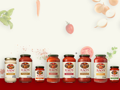 Rao's Canada pasta sauces collection featuring Marinara, Alfredo, Arrabbiata, and specialty sauces