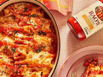 Cannellonis au veau, sauce aux quatre fromages