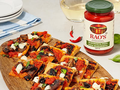 Mushroom and Mozzarella Puff Pastry Appetizer