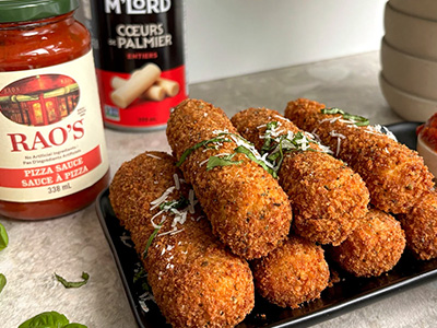 Hearts of Palm Mozzarella Sticks
