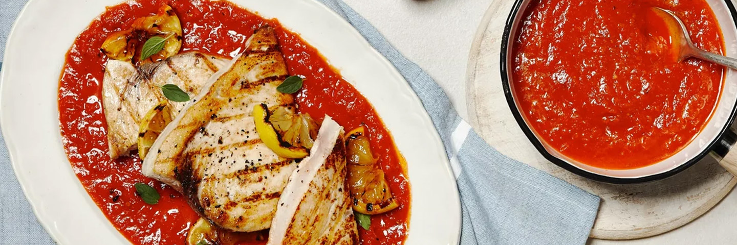 Swordfish in Vodka Sauce